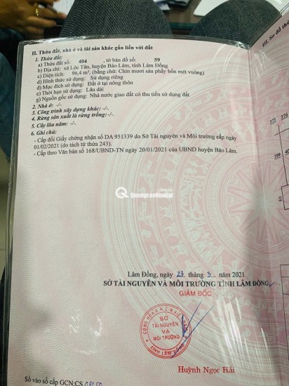 Bán Gấp Nhà Mặt Tiền, Hạ Giá Mạnh - cạnh Làng Pháp Bảo Lộc